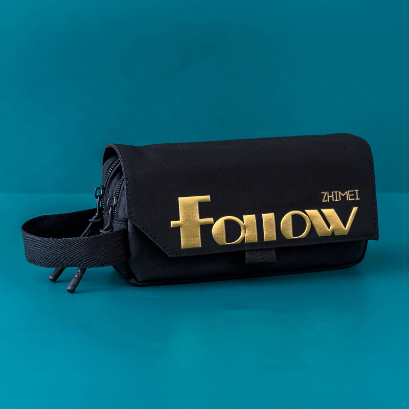 Wholesale Simple Large Capacity Solid Color Canvas Pencil Case